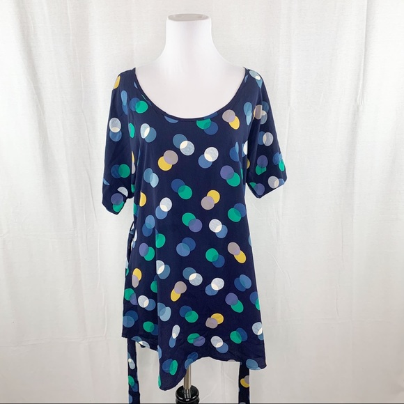ModCloth Jessy B polka dot tie waist tunic top - Picture 9 of 12